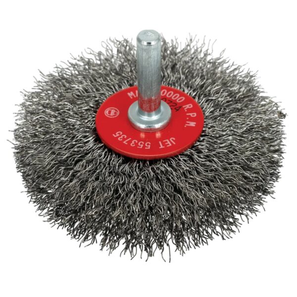 Jet 553735 ER300-12 3" x 1/4" Shaft Mounted Crimped Radial End Brush