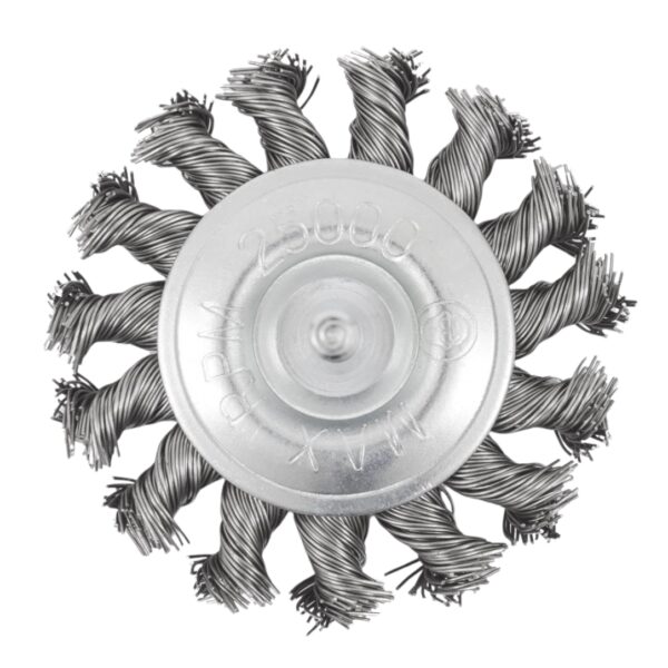 Jet 553792 EKR275-20SS 3 x 14 Stainless Knot Twisted Radial End Brush Jet 553792 EKR275-20SS 3" x 1/4" Stainless Knot Twisted Radial End Brush