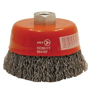 Jet 554107 3-1/2 x 5/8-11NC Premium Crimped Cup Brush