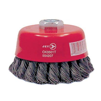 Jet 554207 3-1/2 x 5/8-11NC Knot Twisted Cup Brush