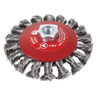 Jet 554316 BK620T 6" x 5/8"-11NC Knot Twisted Conical (Bevel) Wire Brush