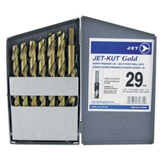 Jet 570143 29 Piece JET-KUT GOLD Reduced Shank Drill Bit Set