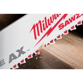 Milwaukee 48-00-5026 9" 5TPI AX Nail-Embedded Wood Cutting SAWZALL Blade Set 5-Pack