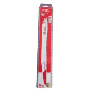 Milwaukee 48-00-8027 12″ 5TPI AX Nail Embedded Wood Cutting SAWZALL Blades 25-Pack