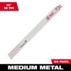 Milwaukee 48-00-8789 TORCH 12" 18TPI Bi-Metal SAWZALL Blade for Demo Metal Cutting 25-Pack