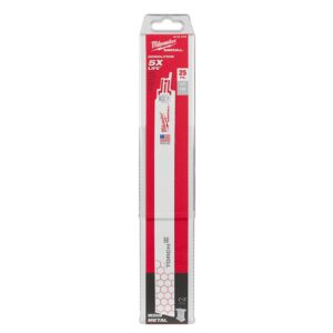 Milwaukee 48-00-8789 TORCH 12" 18TPI Bi-Metal SAWZALL Blade for Demo Metal Cutting 25-Pack