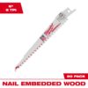 Milwaukee 48-01-6035 6" 5TPI Bi-Metal Thin Kerf SAWZALL Blade for Wood Cutting 50-Pack