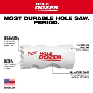 Milwaukee 49-56-0043 1" Hole Dozer Bi-Metal Hole Saw