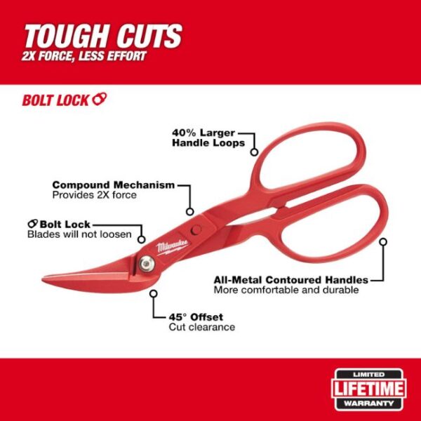 Milwaukee 48-22-4005 Offset Compound Tinner