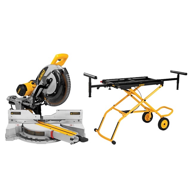 Miter saw sliding deals dewalt