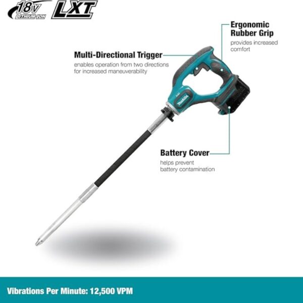 Makita DVR850Z 18V 94.5" Concrete Vibrator - Tool Only