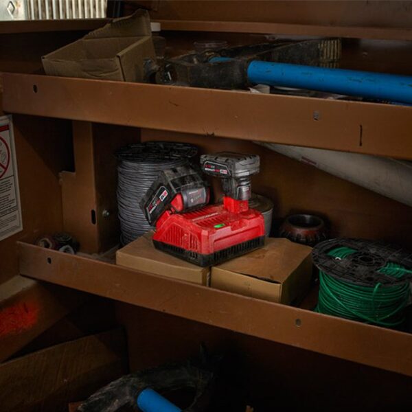Milwaukee 48-59-1808 M18 & M12 Rapid Charger In Use 3