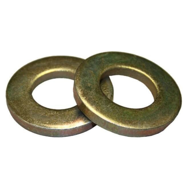 Extra Thick Flat Washer - Yellow Zinc