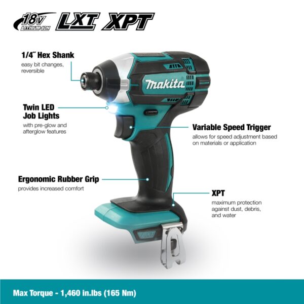 DTD152Z (1) Makita DTD152Z 1/4" 18V Impact Driver