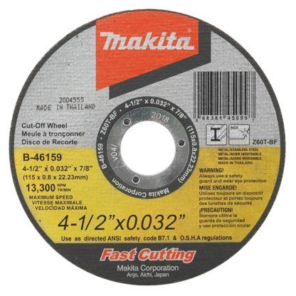Makita A-96431-25 4-1/2" Ultra-Thin Kerf Cut Off Wheels - 25 Pack