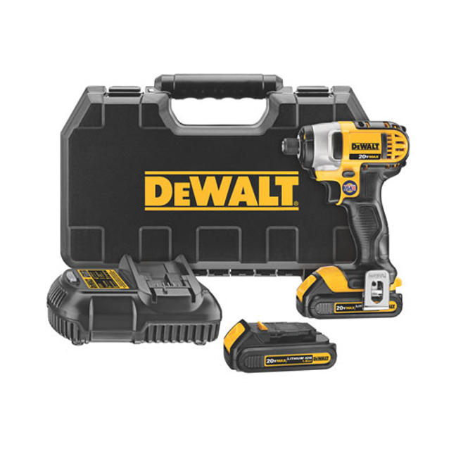 DeWalt DCF885C2 20V MAX 1/4" Impact Driver Kit