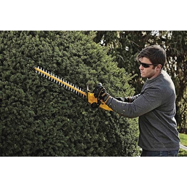 DeWalt DCHT820P1 20V MAX Hedge Trimmer Kit In Use 2