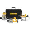 DeWalt DW618B3 2-1/4 HP Three Base Router Kit