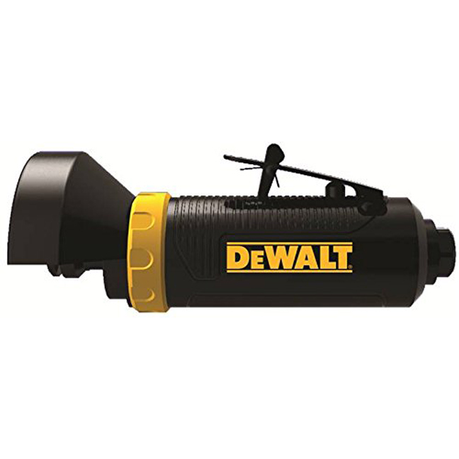 DEWALT 3-Inch Pneumatic Cut-Off Tool & Grinder – Self-Locking Touch Control Trigger, Cushion Grip
