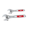 Milwaukee 48-22-7400 2 PC Adjustable Wrench Set 6" & 10"
