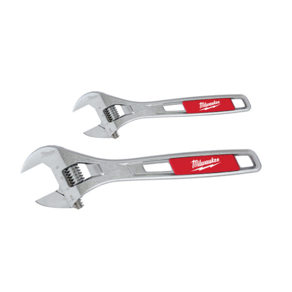 Milwaukee 48-22-7400 2 PC Adjustable Wrench Set 6" & 10"