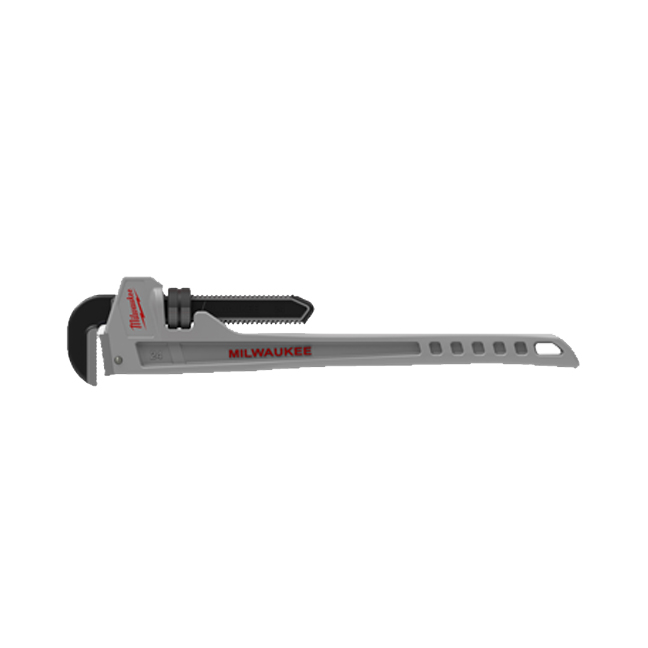 Milwaukee Pipe Wrench 24 Inch Aluminum Dual Coil Spring Hook Jaw Ergonomic Tool 