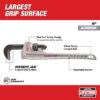 Milwaukee 48-22-7218 18” Aluminum Pipe Wrench Milwaukee 48-22-7218 18” Aluminum Pipe Wrench