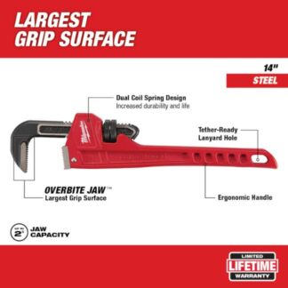 Milwaukee 48-22-7114 14” Steel Pipe Wrench