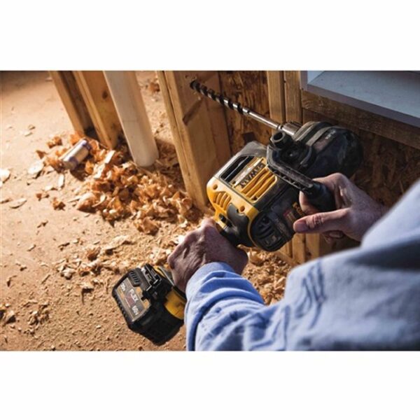 DeWalt DCD460T1 FlexVolt 60V Max VSR Stud & Joist Drill Kit in Use 2