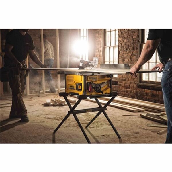 DeWalt DCS7485T1 FlexVolt 60V Max Table Saw Kit In Use 1