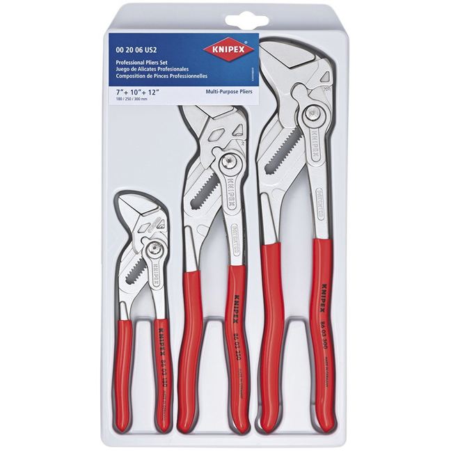 Knipex 002006US2 3-Piece Pliers Wrench Set