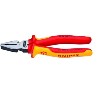 Knipex 0208200 8" (200mm) VDE 1000V Insulated High Leverage Combination Pliers