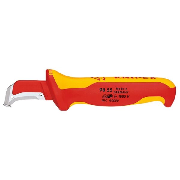 Knipex 9855 7-1/4" VDE 1000V Insulated Dismantling Knife