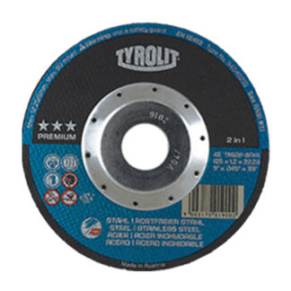 Tyrolit 34042238 4-1/2" x .045" x 7/8" Depressed Center Cut-Off Wheel ST/SS
