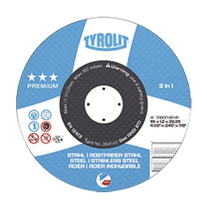 Tyrolit 384142 4.5X.045X7/8 Flat Center Cut-Off Wheel ST/SS