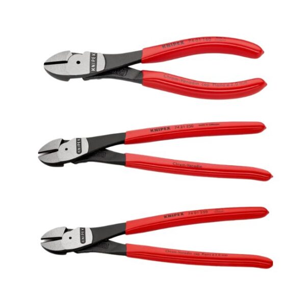 Knipex 002005US High Leverage Diagonal Cutter Set - 3 Piece