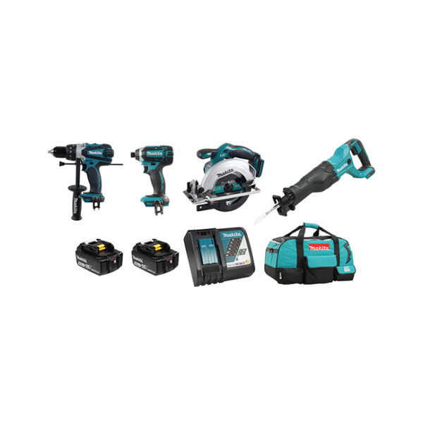 Makita DLX4058M 18V 4-Piece Cordless Combo Kit
