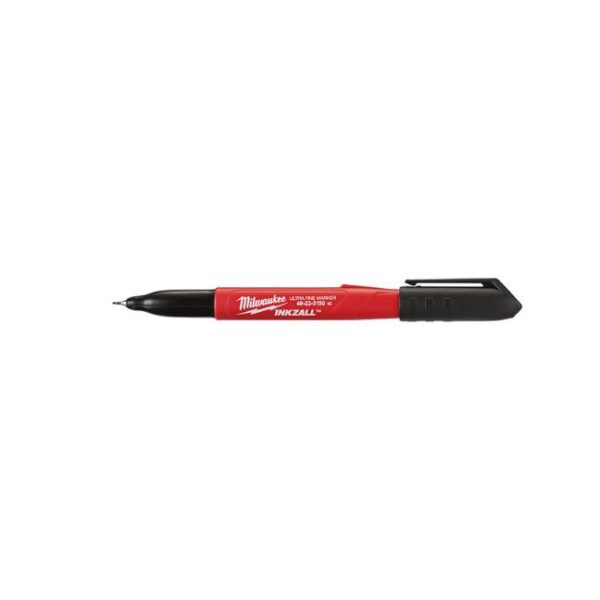 Milwaukee 48-22-3150 Inkzall Black Ultra Fine Point Markers - 12 Pack