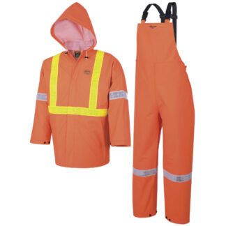 Ranpro R85 V2243950 ELEMENT FR PVC Safety Rain Suit 3-Piece-Orange