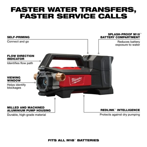 Milwaukee 2771-20 M18 Transfer Pump - Tool Only