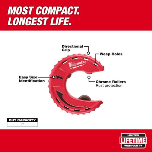 Milwaukee 48-22-4262 1” Close Quarters Tubing Cutter