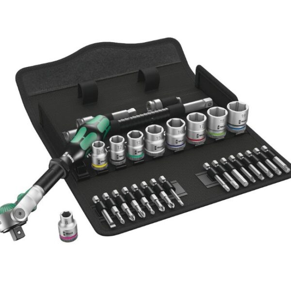 Wera 004046 8100 SB 6 Zyklop Speed Ratchet Set 3/8" Drive Metric 29-Piece Wera 004046 8100 SB 6 Zyklop Speed Ratchet Set 3/8" Drive Metric 29-Piece