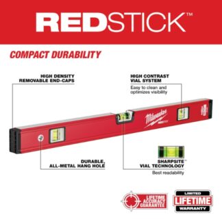 Milwaukee MLBXS48 24"/48" REDSTICK Box Level Set