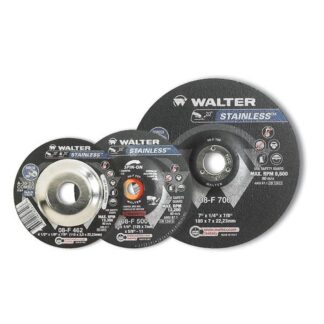 Walter 08F500 5" Stainless Spin-On Grinding Wheel