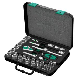 Wera 003594 8100 SB 2 Zyklop 3/8" Drive Metric Speed Ratchet Set 43-Piece