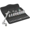 Wera 004018 8100 SA 8 Zyklop 1/4" Drive Metric Metal Ratchet Set with Switch Lever