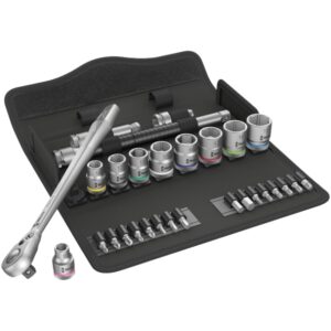 Wera 004048 8100 SB 8 Zyklop 3/8" Drive Metric Metal Ratchet Set 29-Piece