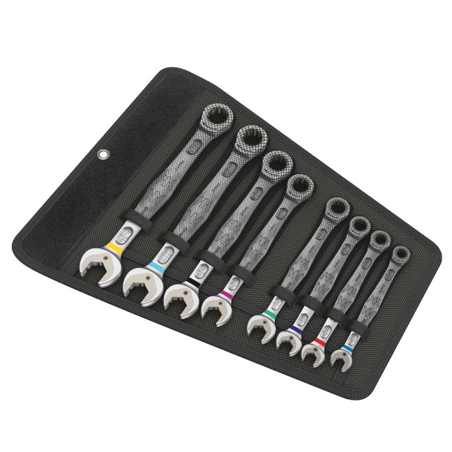 Wera 020012 Joker 8-Piece Set of Ratcheting Combination Wrenches - Imperial