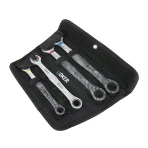 Wera 073290 6000 Joker 4 Metric Ratcheting Combination Wrench Set 4-Piece