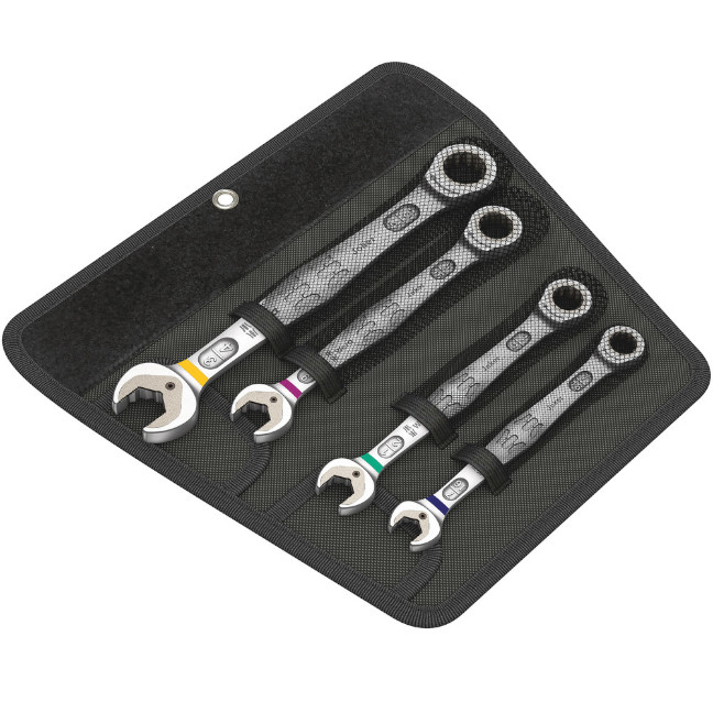 Wera 073295 Joker 4-Piece Set of Ratcheting Combination Wrenches - Imperial